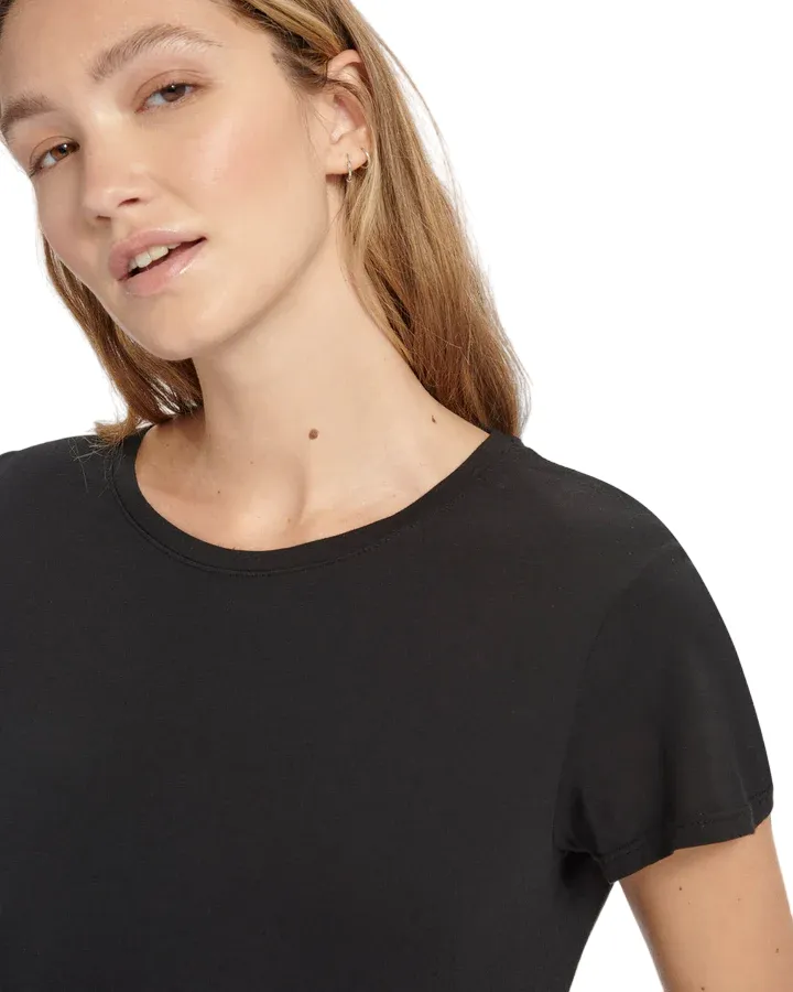 Abbie Crewneck Tee - Black
