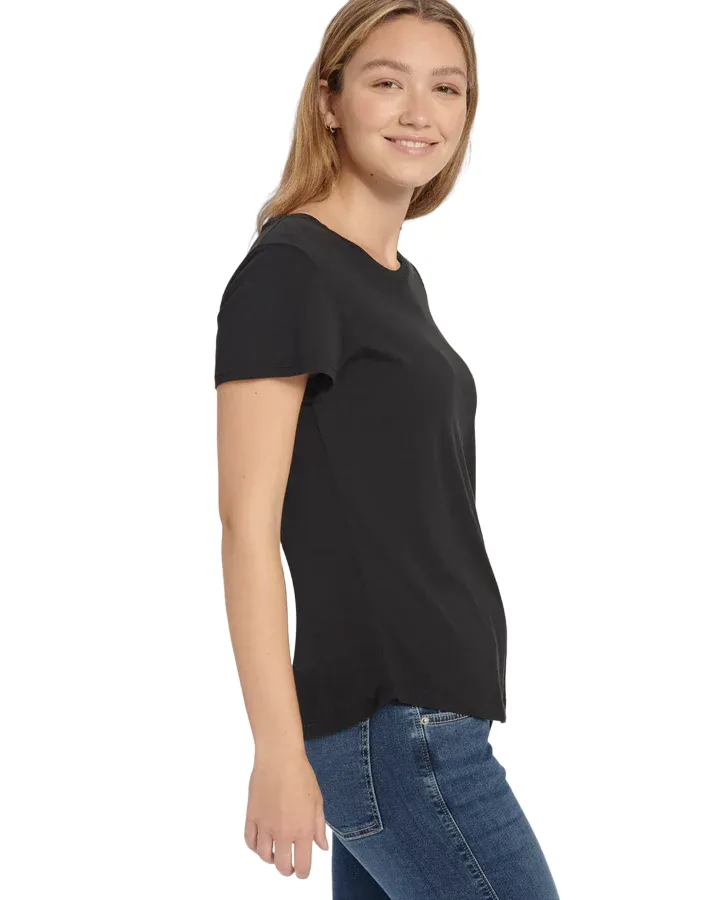 Abbie Crewneck Tee - Black