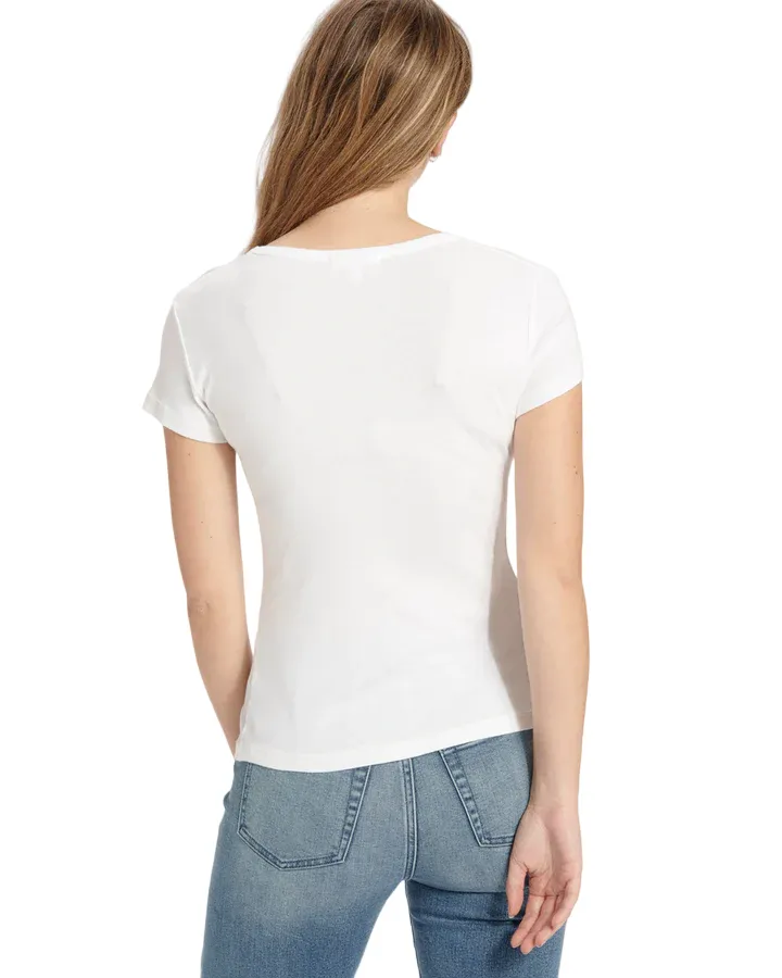 Abbie Crewneck Tee - White