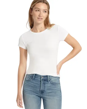 Abbie Crewneck Tee - White