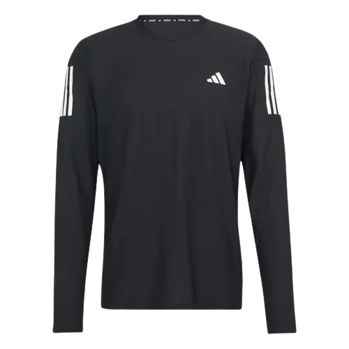 ADIDAS OWN THE RUN LONG SLEEVE TEE - MENS- BLACK