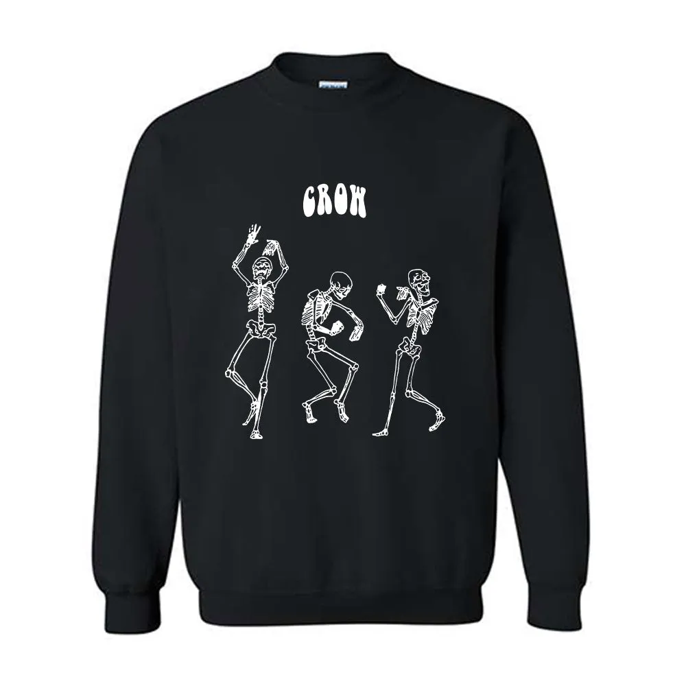 Alpha Chi Rho Dancing Skeletons Crewneck Sweatshirt