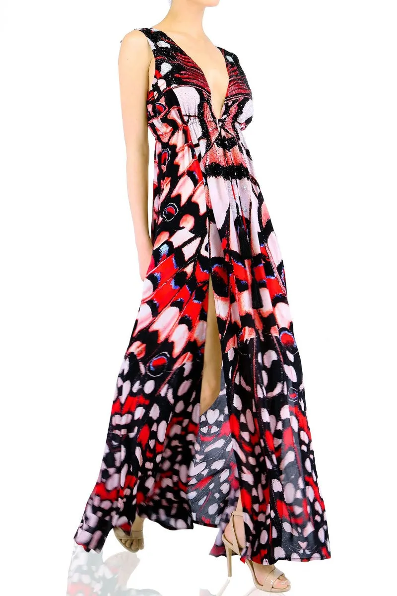 Annabella Long Silk Dress