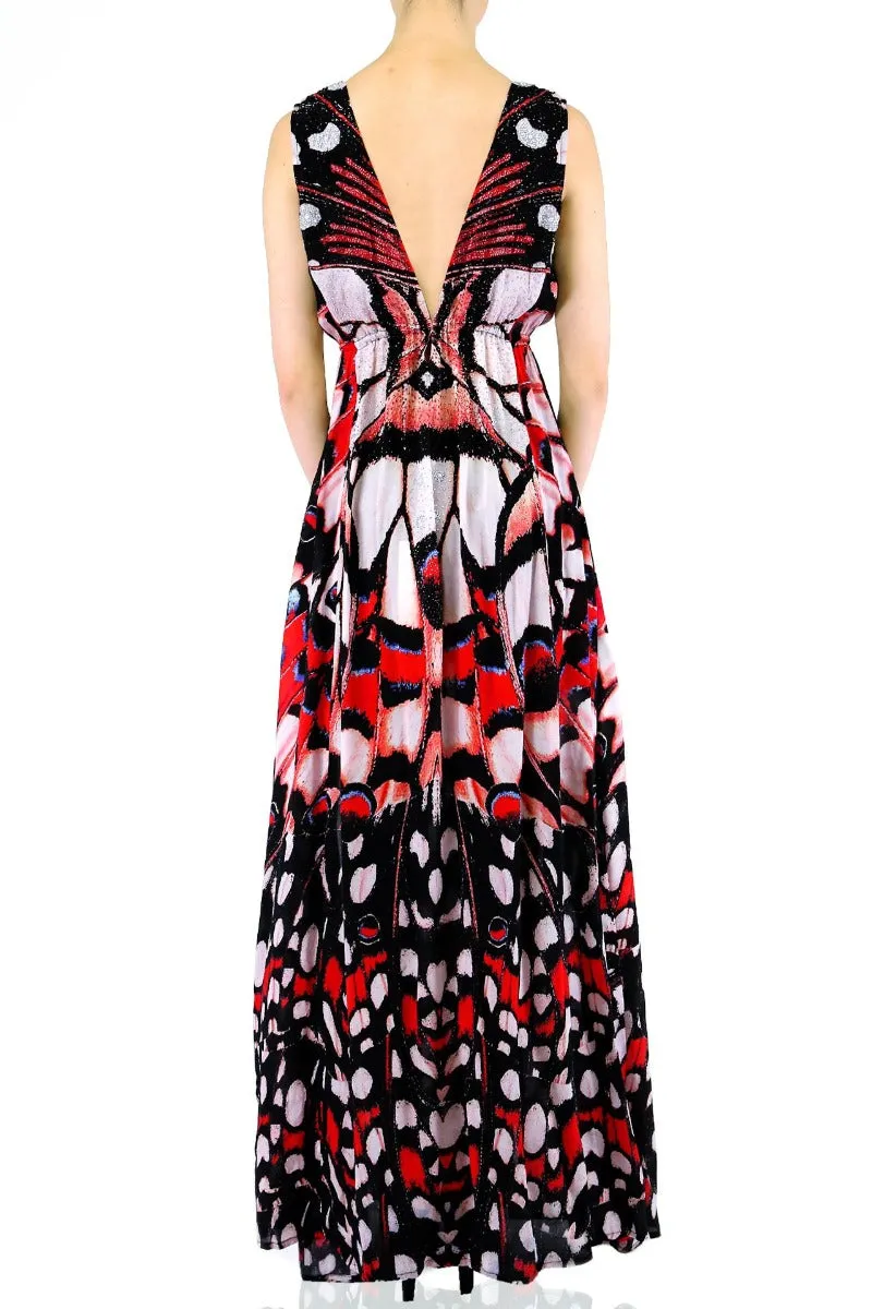 Annabella Long Silk Dress