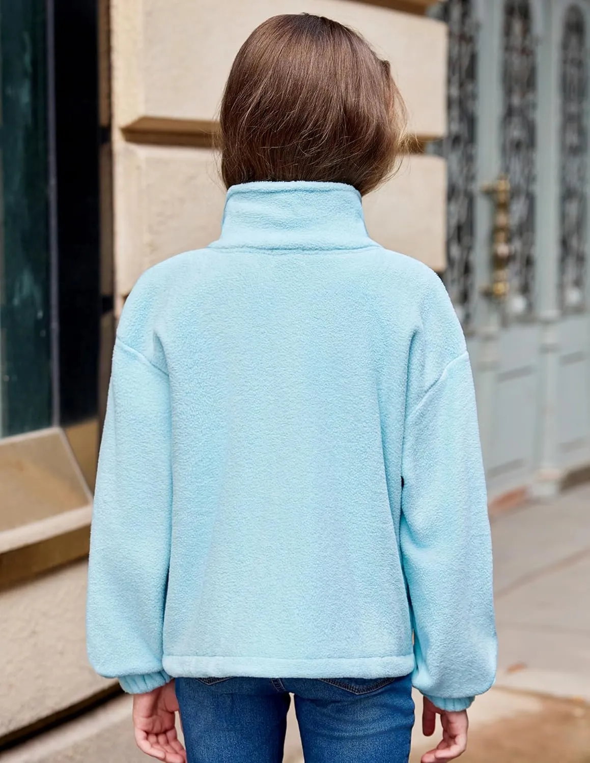 Arshiner Girls Zip Up Fleece Jacket Fall Winter Sherpa Sweatshirts