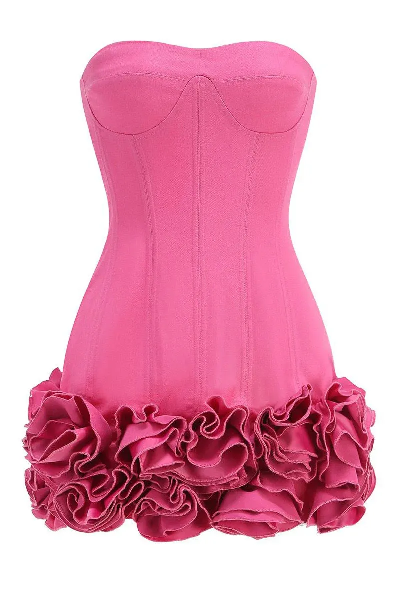 ASHIMA Corset Flowers Mini Bodycon Dress