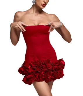 ASHIMA Corset Flowers Mini Bodycon Dress