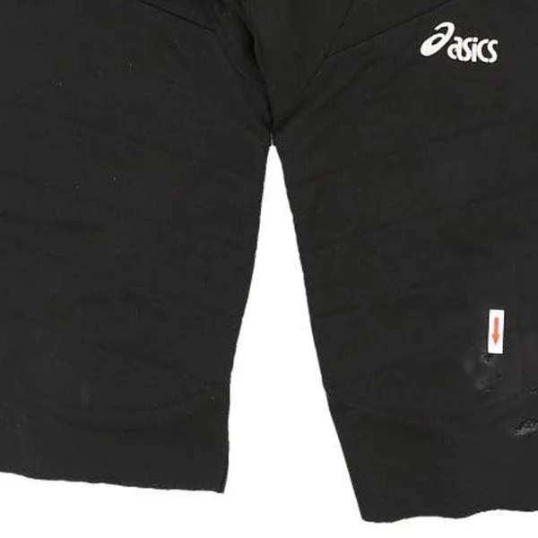 Asics Cropped Joggers - XL Black Cotton