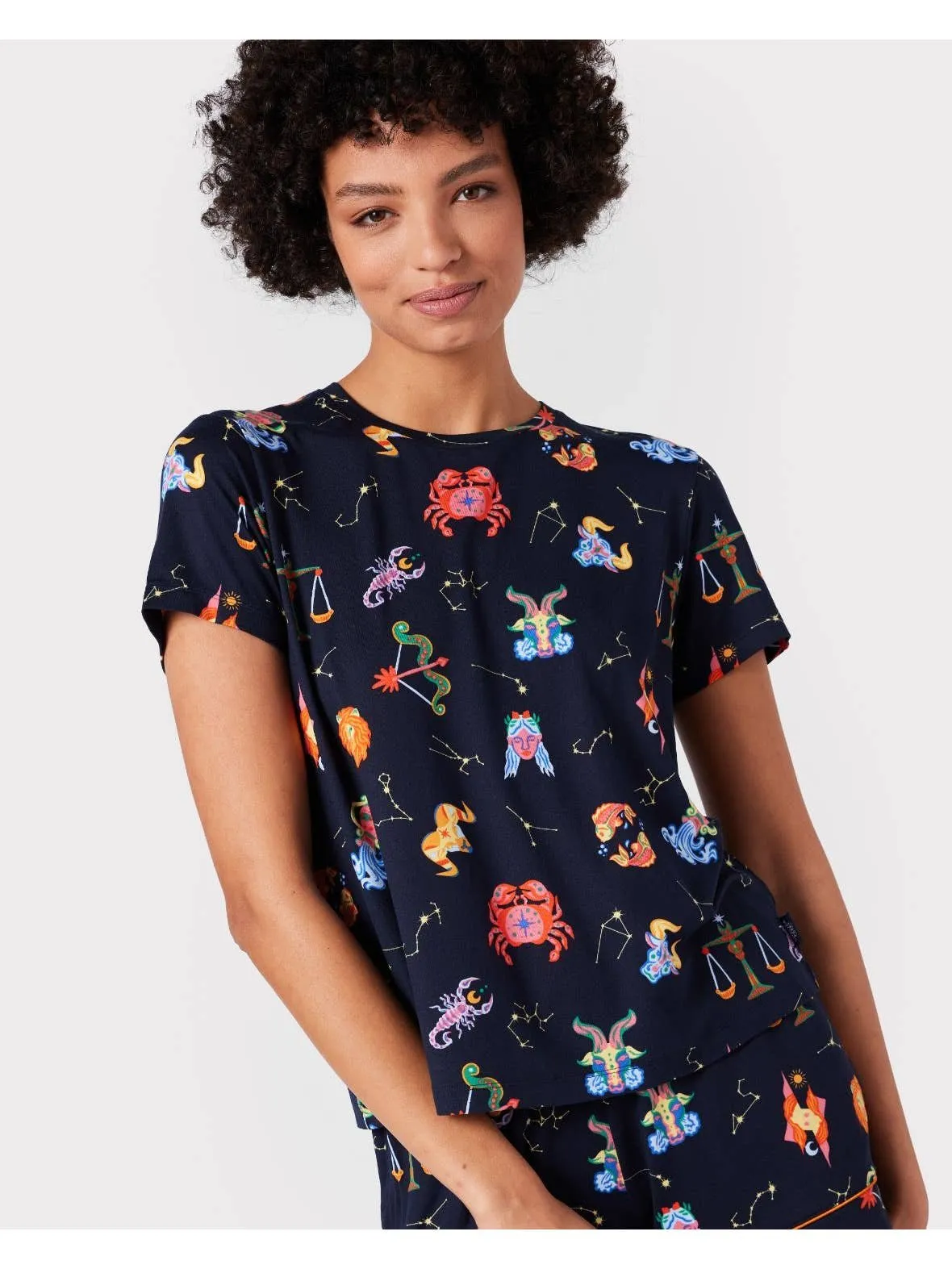 Astrology Print Short Pyjama Set