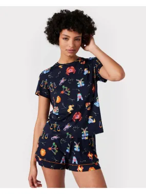 Astrology Print Short Pyjama Set