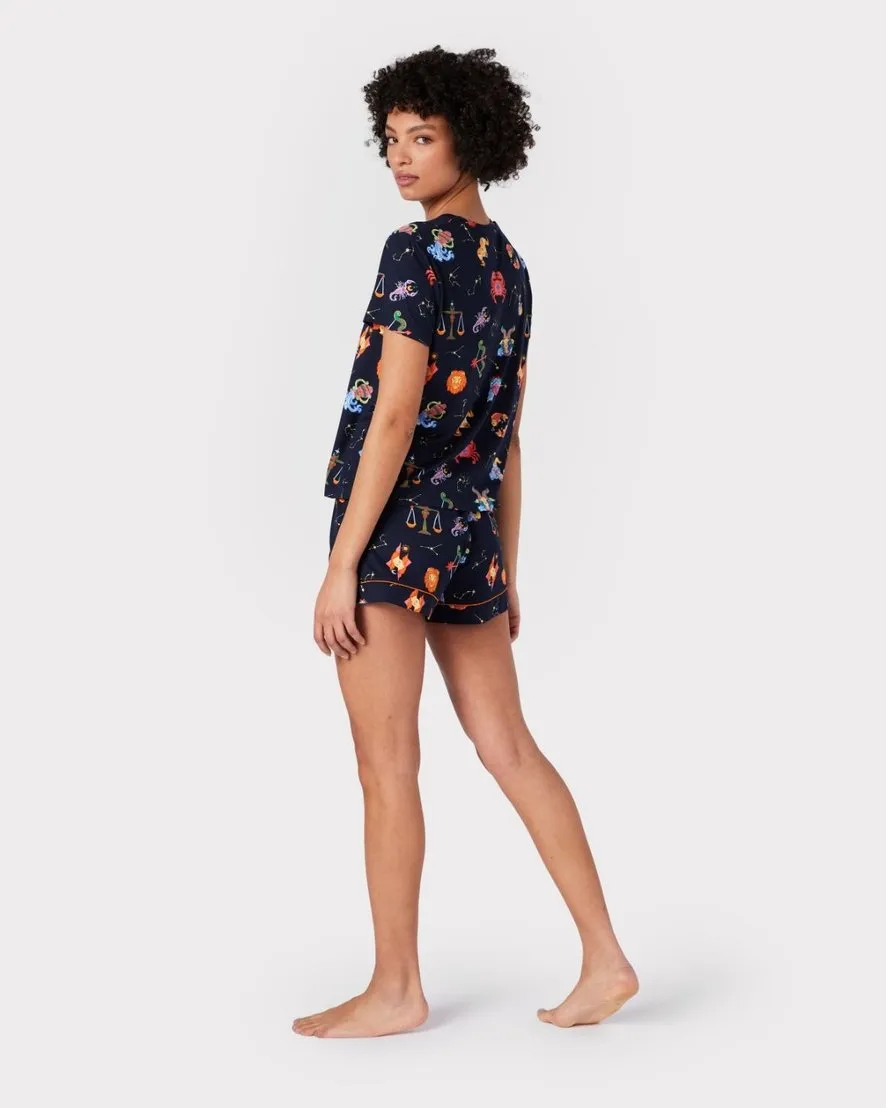 Astrology Print Short Pyjama Set
