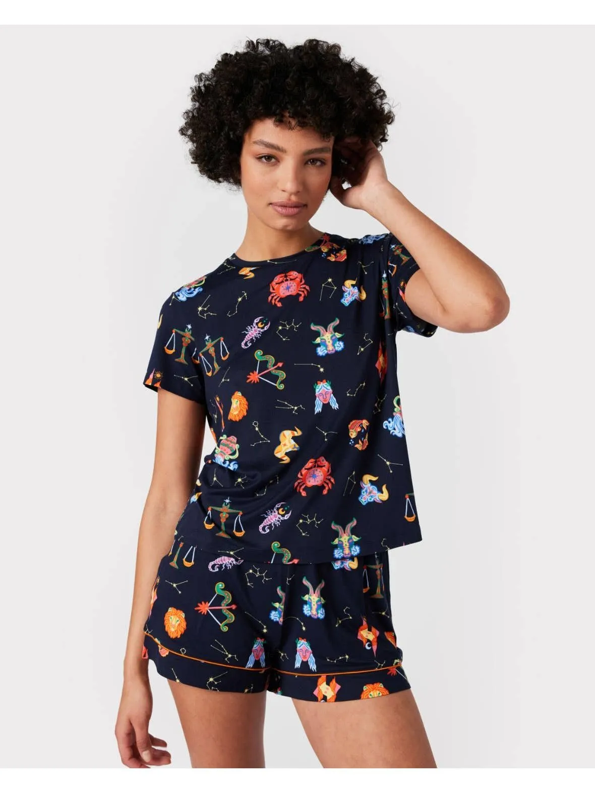 Astrology Print Short Pyjama Set