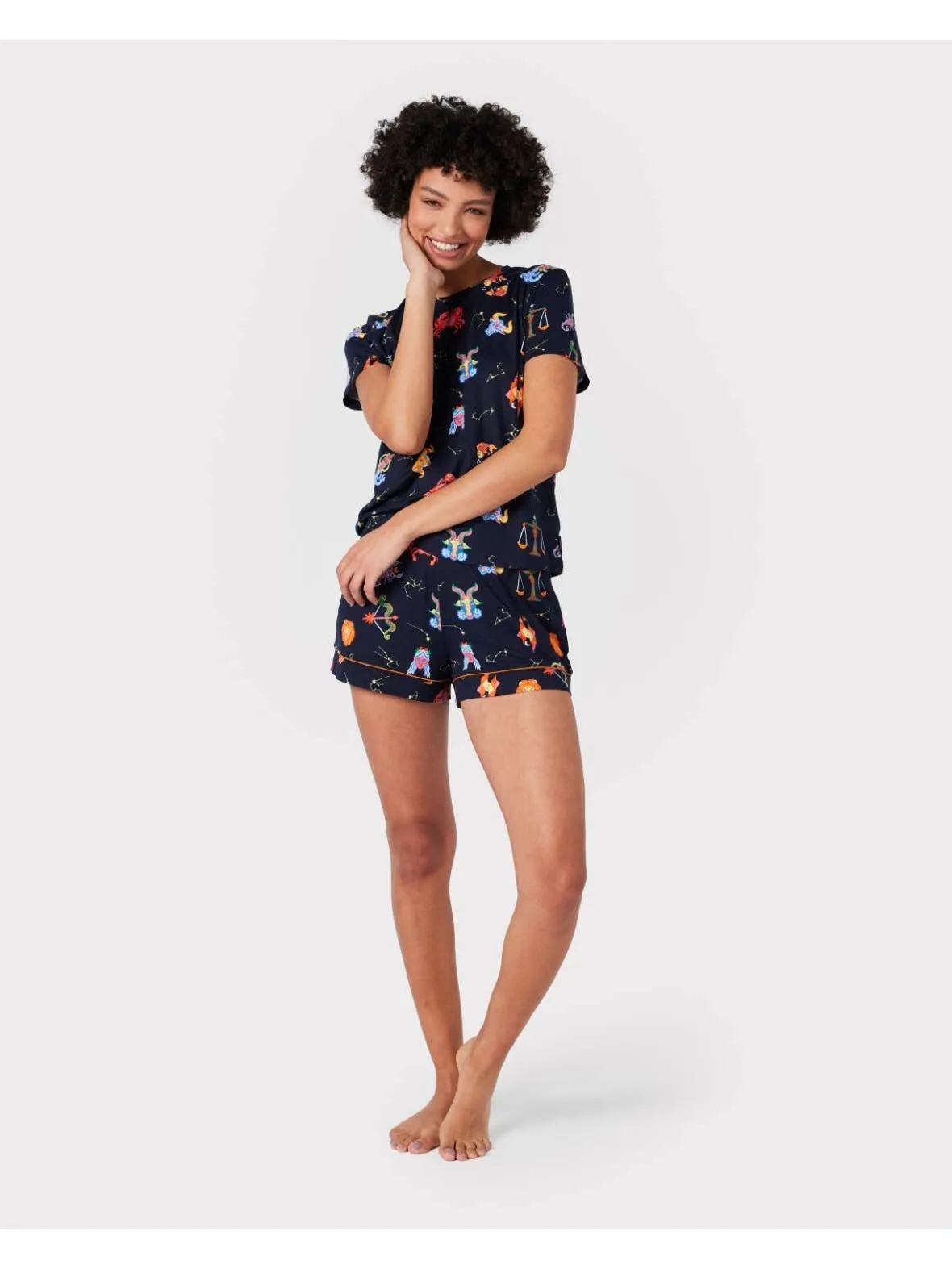 Astrology Print Short Pyjama Set