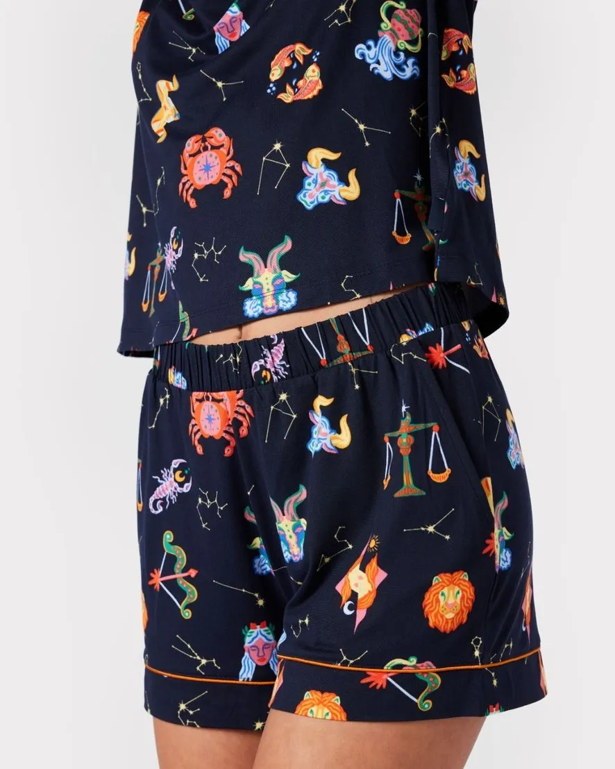 Astrology Print Short Pyjama Set