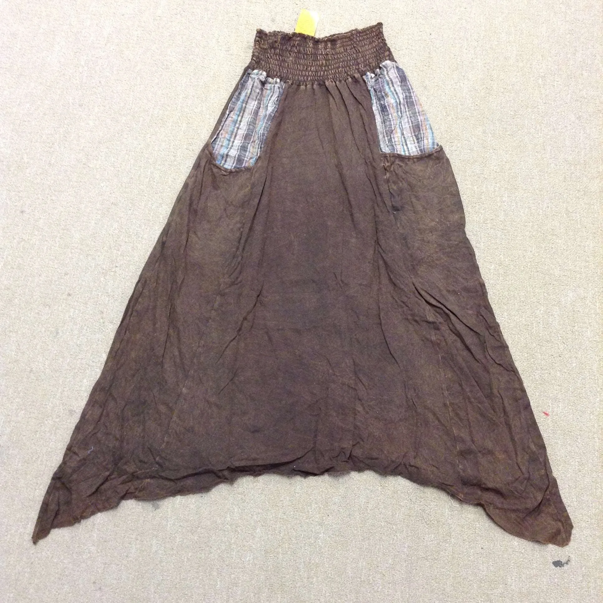 Asymetrical Long Skirt with Pockets