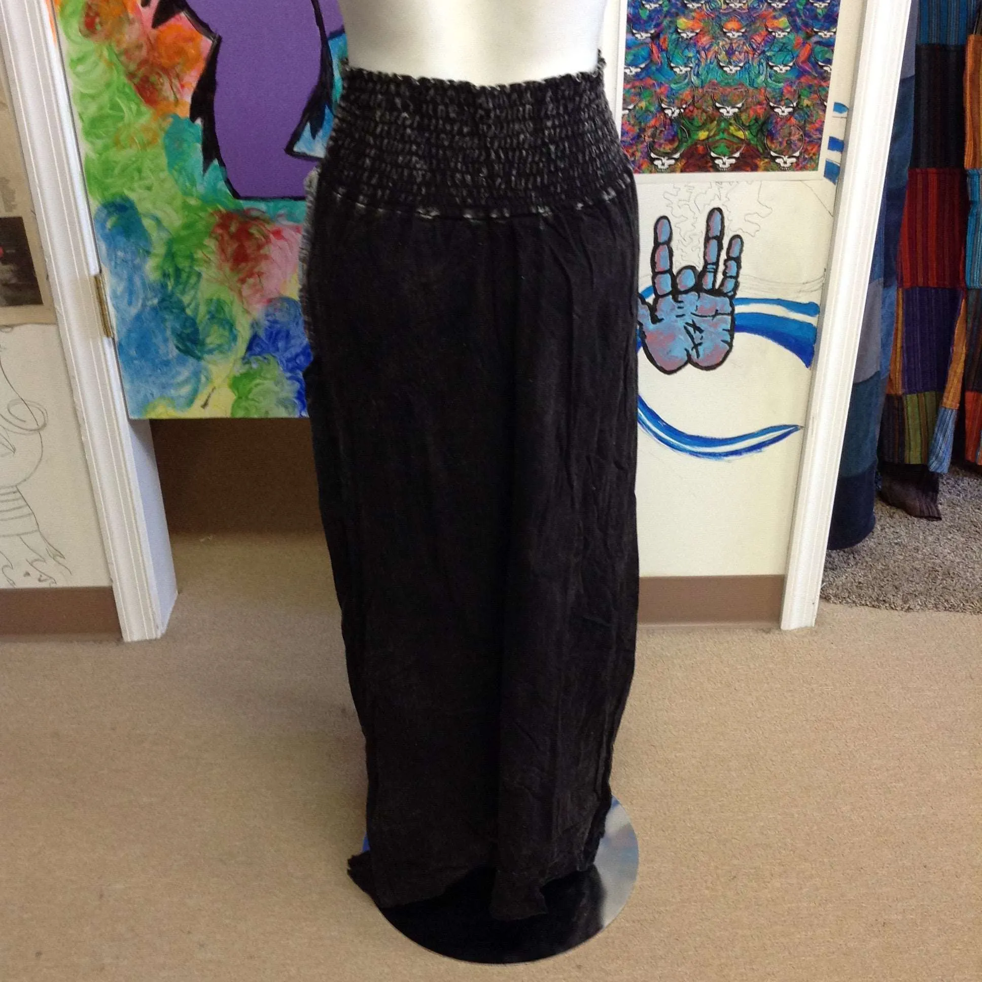 Asymetrical Long Skirt with Pockets