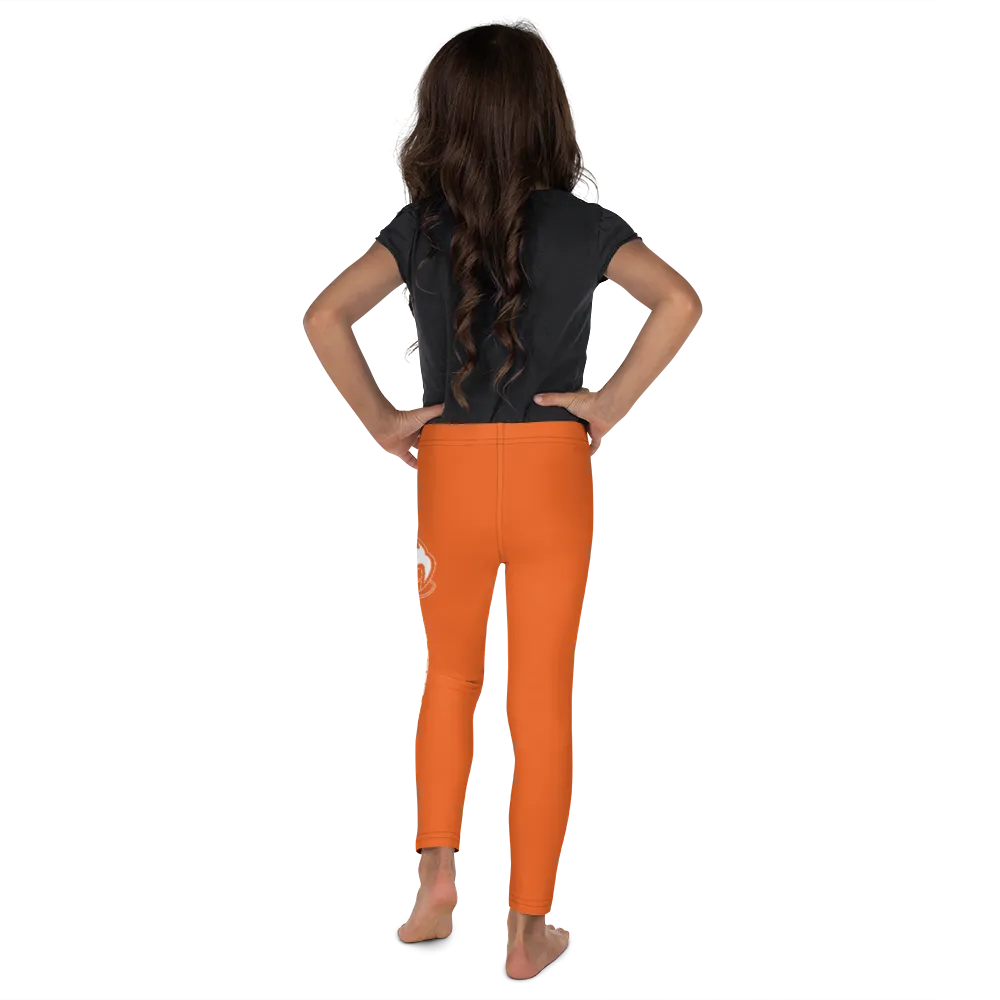 Athletic Apparatus Orange White logo Kid's Leggings