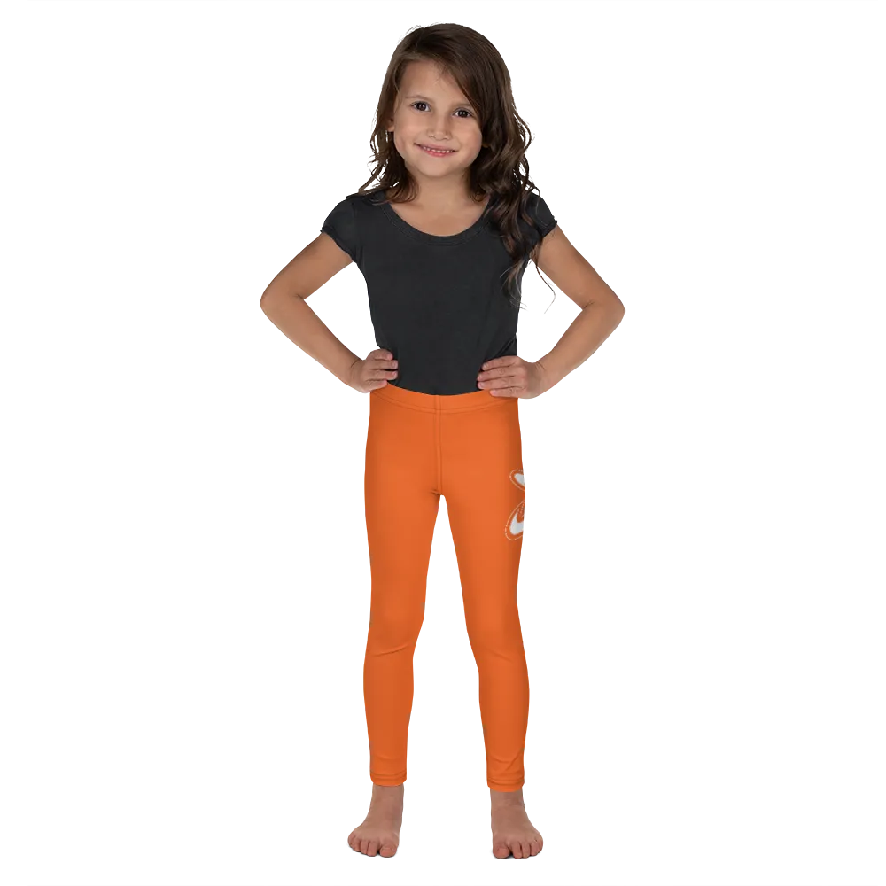 Athletic Apparatus Orange White logo Kid's Leggings