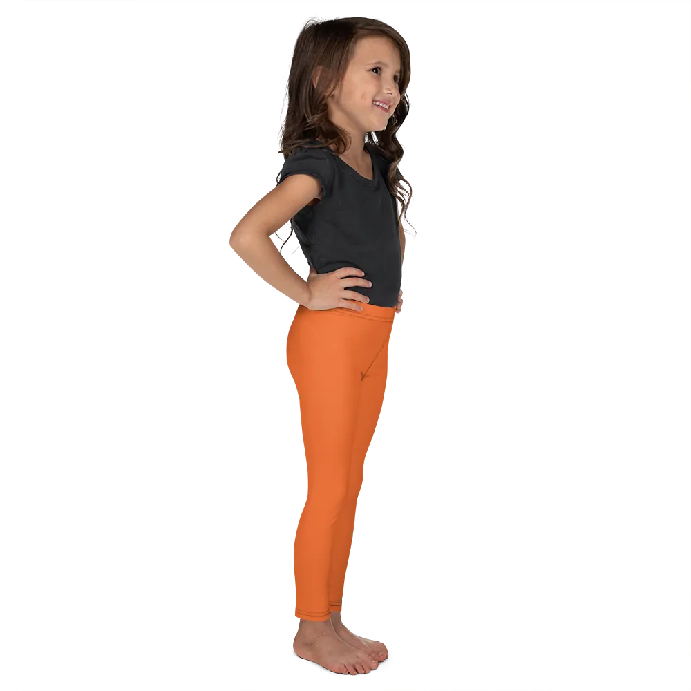 Athletic Apparatus Orange White logo Kid's Leggings