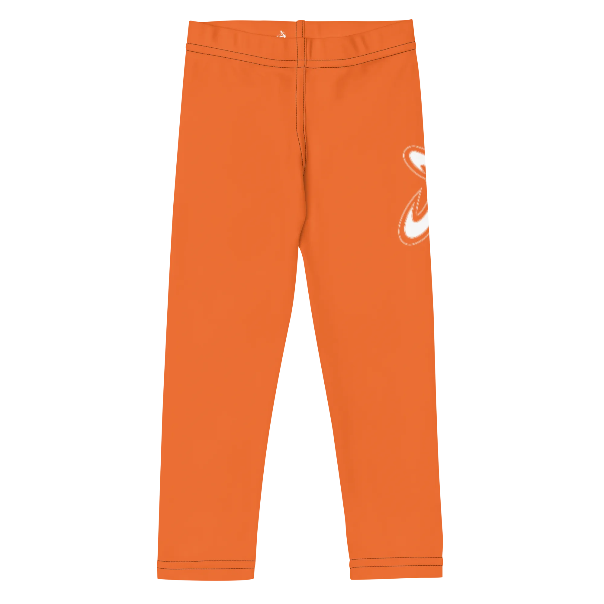 Athletic Apparatus Orange White logo Kid's Leggings