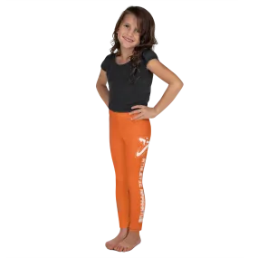 Athletic Apparatus Orange White logo Kid's Leggings