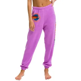 Aviator Nation Venice Logo Sweatpants in Neon Purple