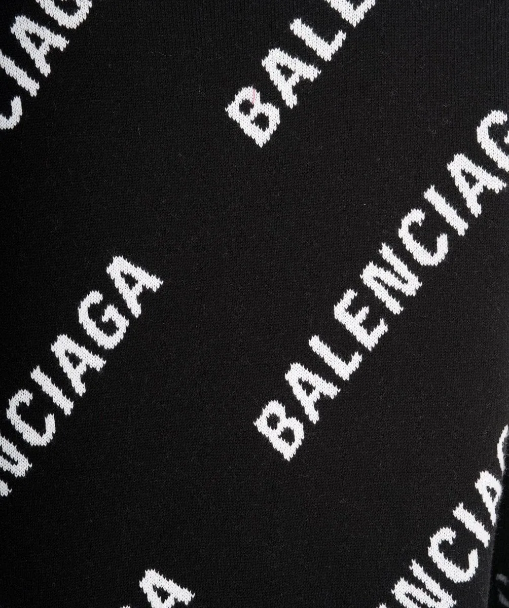 Balenciaga black & white logo jumper - AJC0474