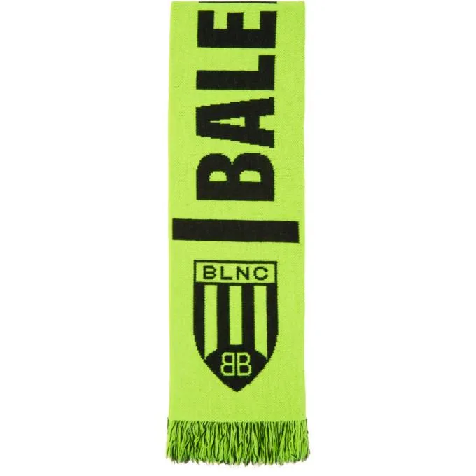 Balenciaga Yellow Soccer Scarf