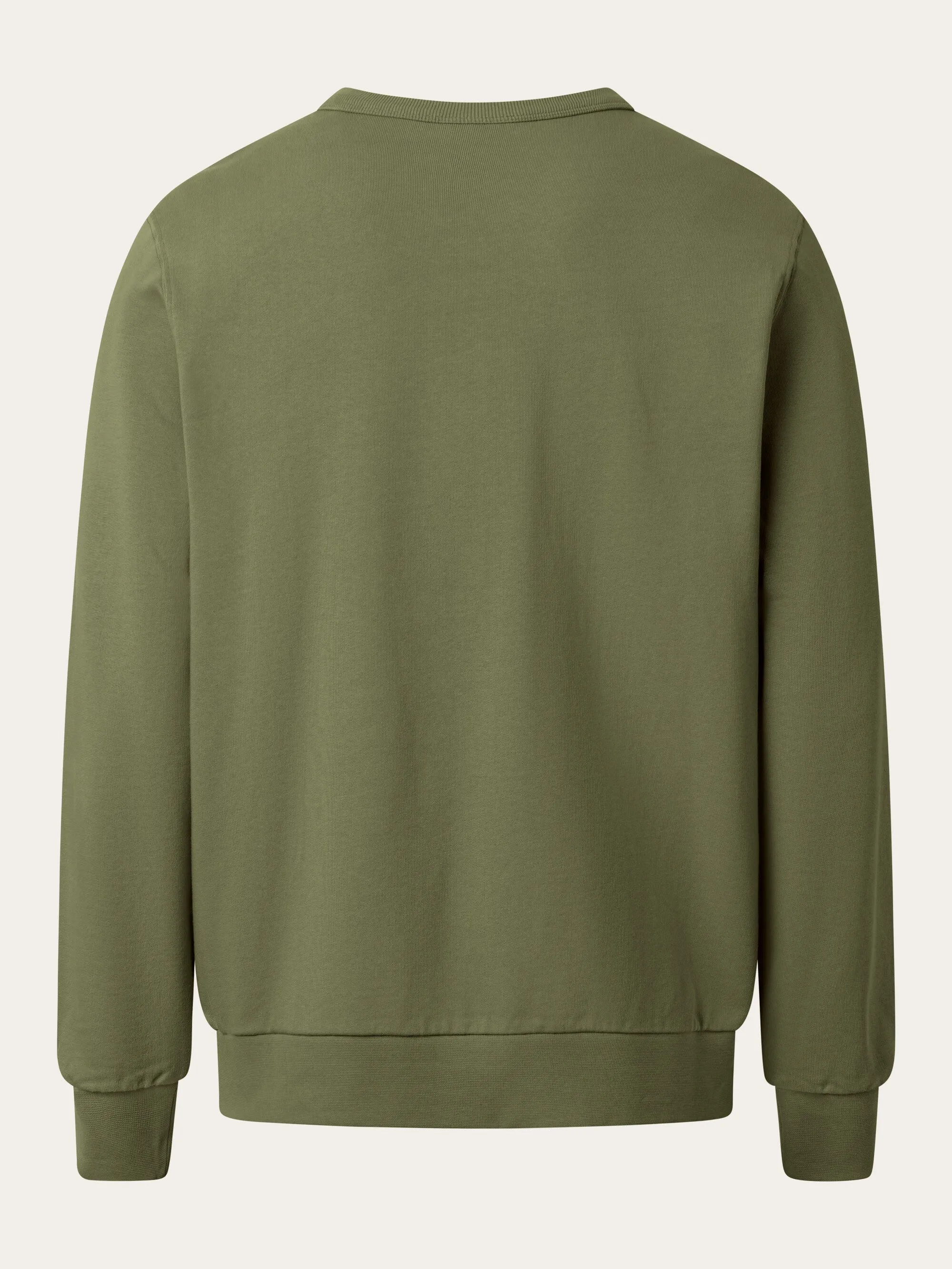 Basic badge sweat - Dark Olive