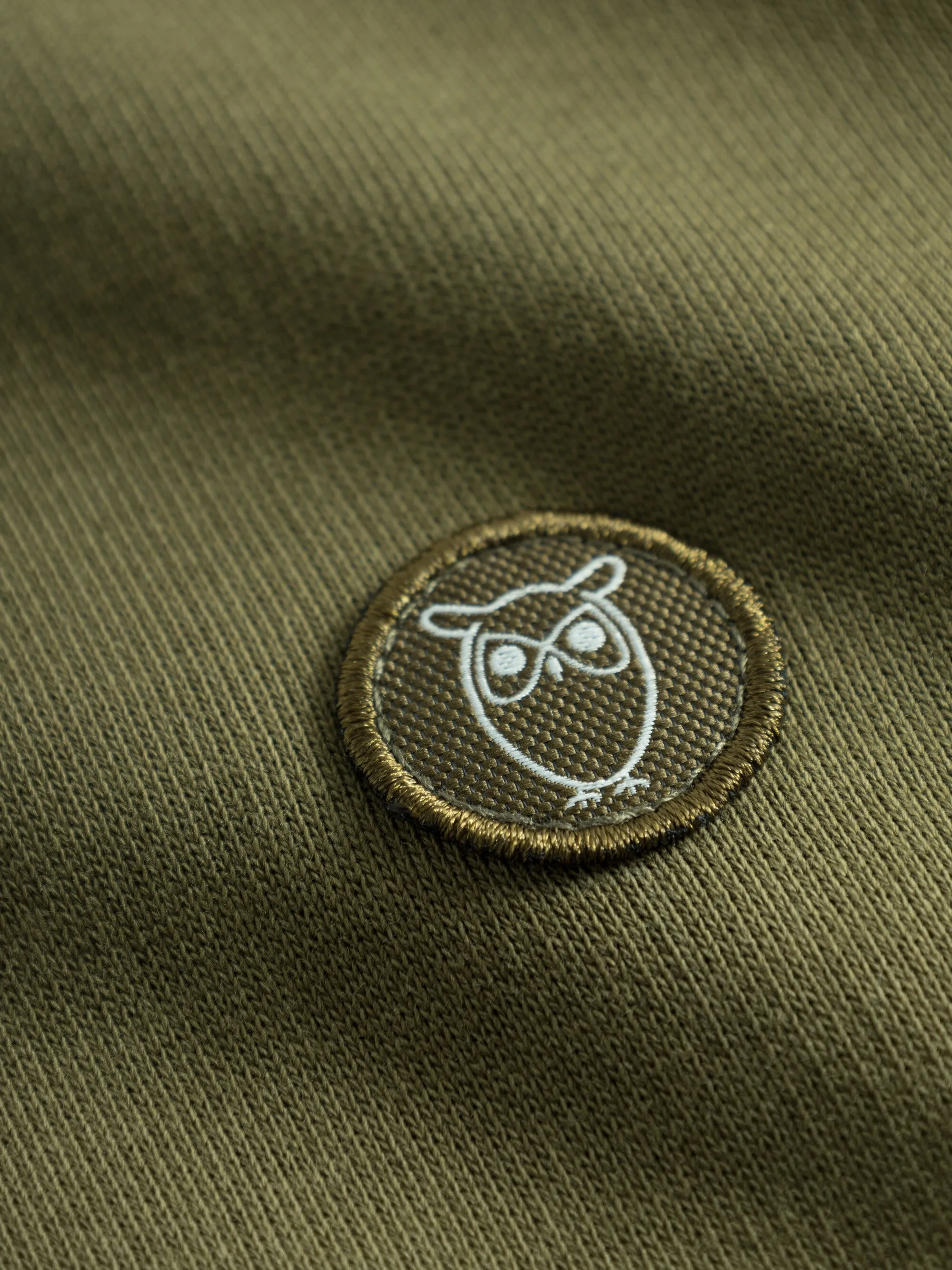 Basic badge sweat - Dark Olive