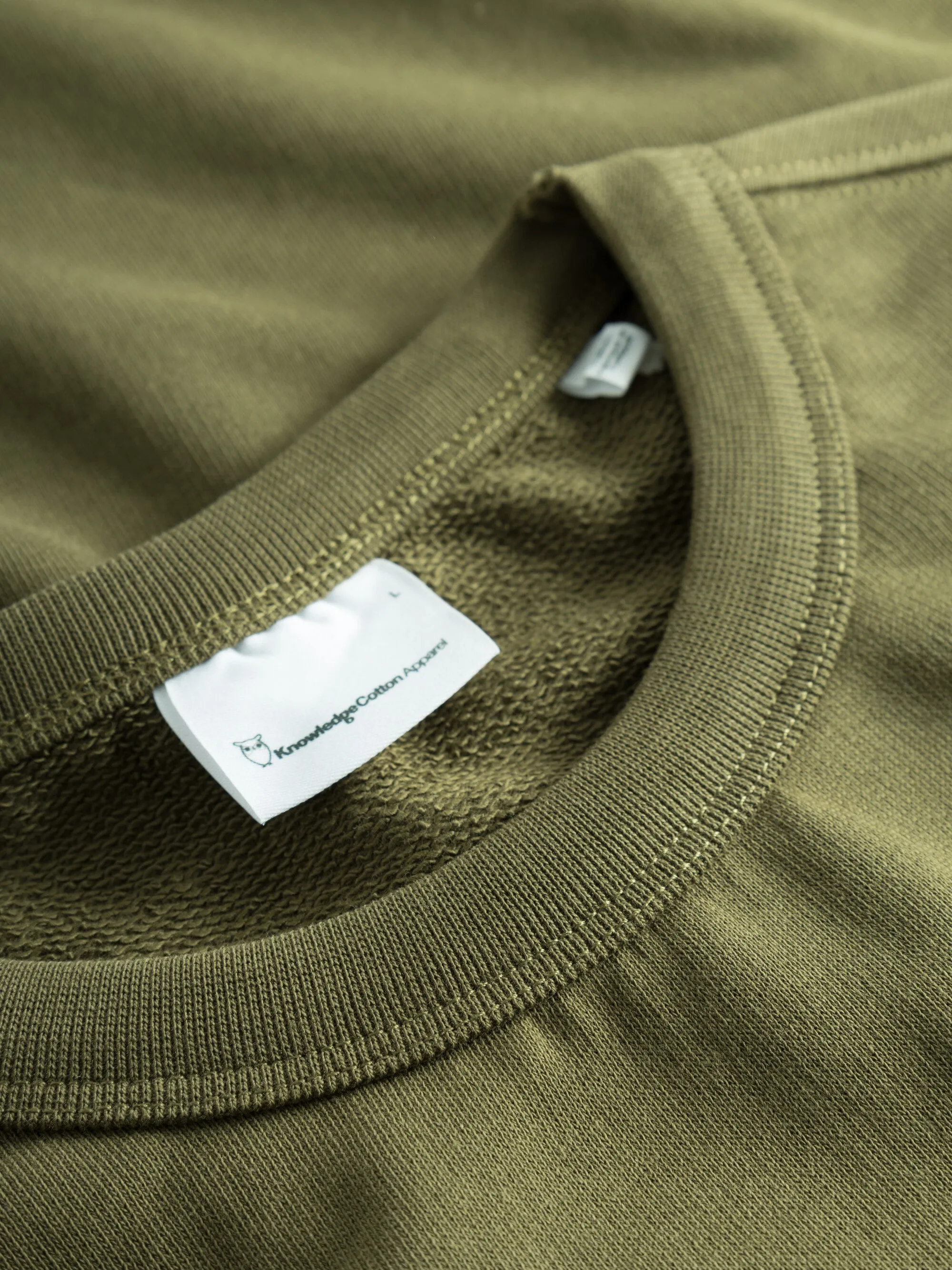 Basic badge sweat - Dark Olive
