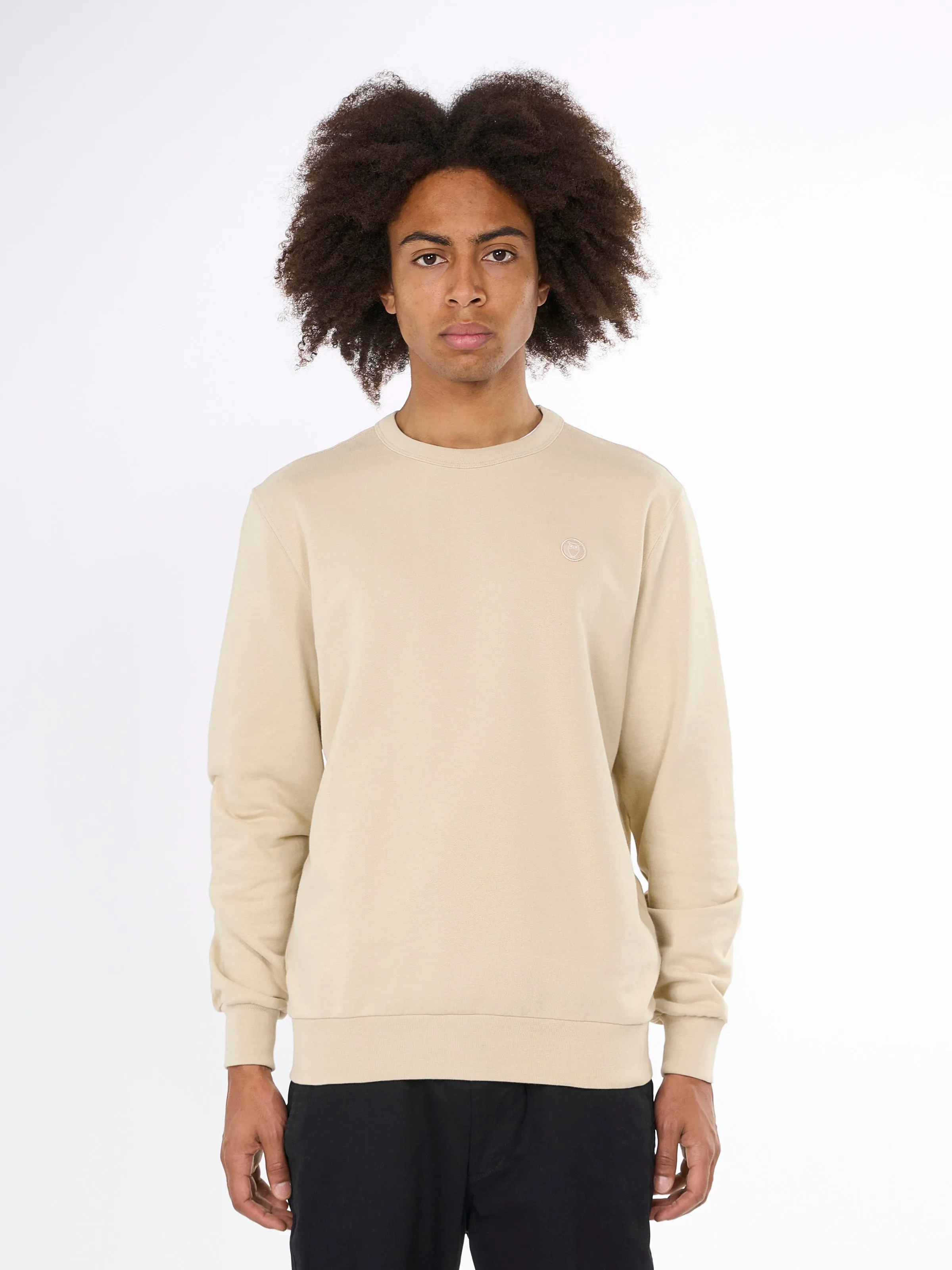 Basic badge sweat - Light feather gray
