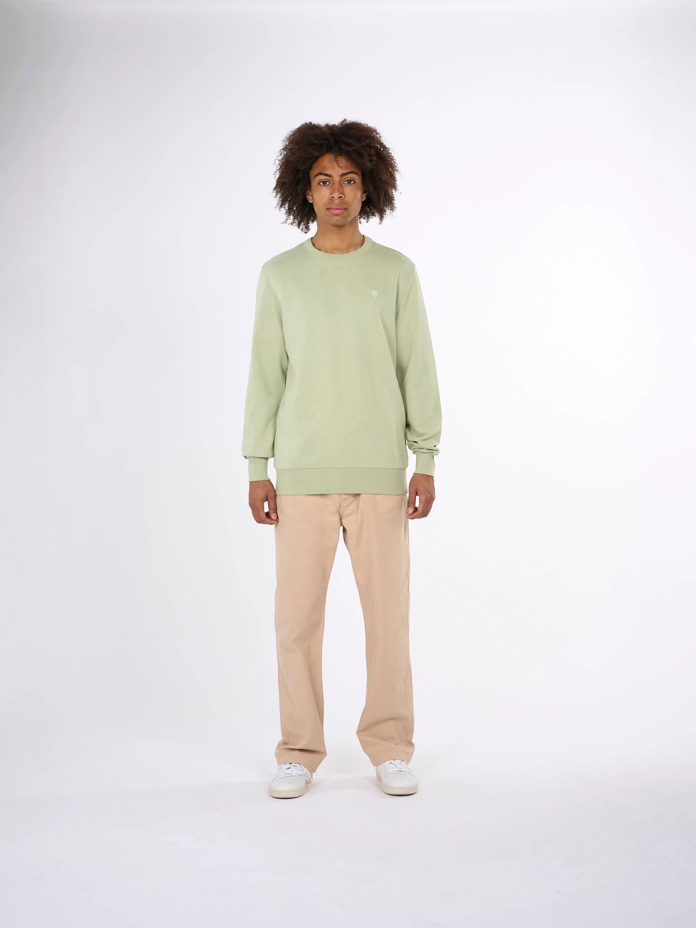Basic badge sweat - Swamp