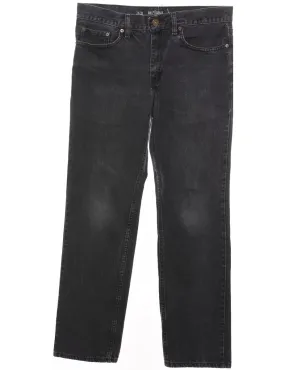 Black Classic Straight-Fit Jeans - W34 L32
