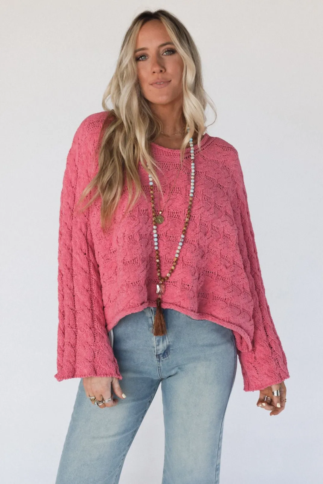Callum Knit Sweater - Pink