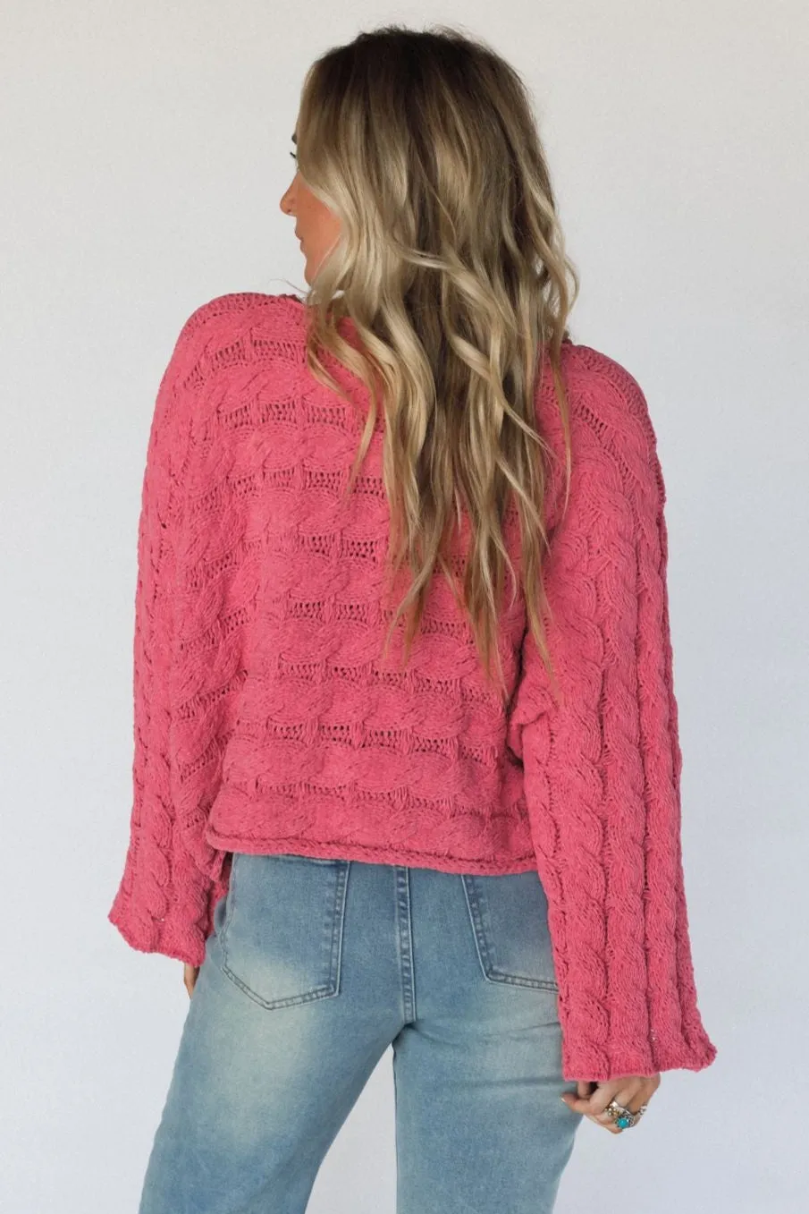 Callum Knit Sweater - Pink