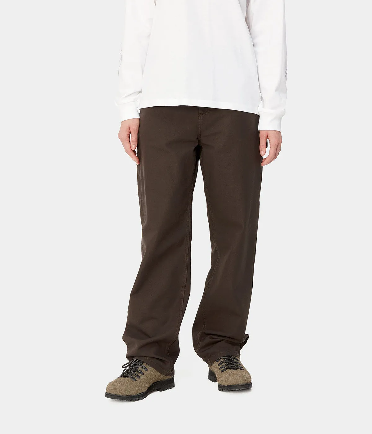 CARHARTT WIP WOMEN PIERCE PANT I032966 TOBACCO RINSED