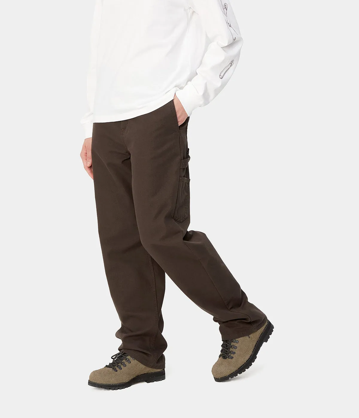 CARHARTT WIP WOMEN PIERCE PANT I032966 TOBACCO RINSED
