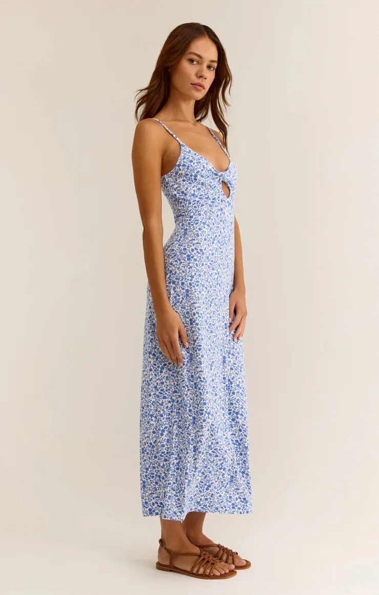 Carita Cocos Floral Midi Blue Waves