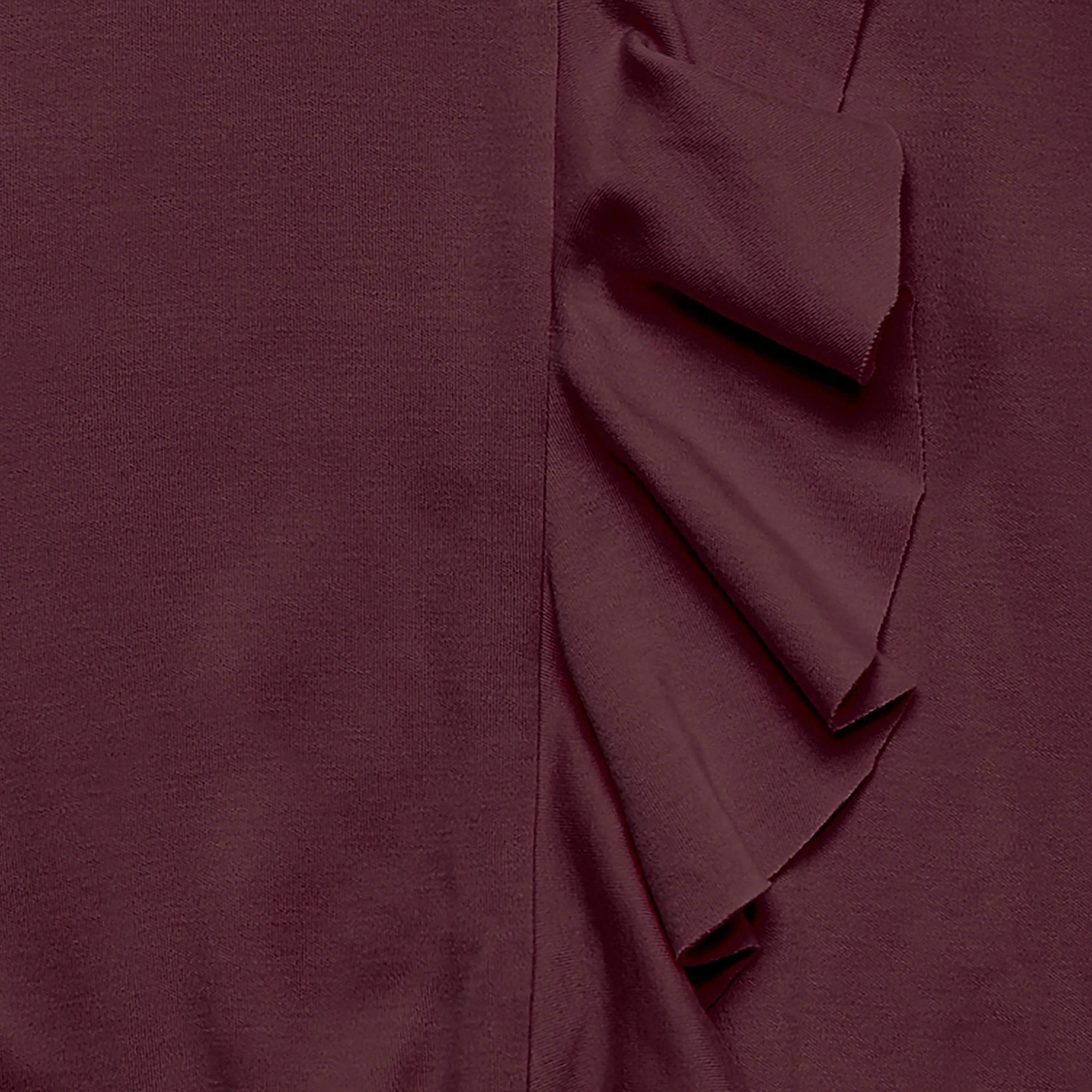 Cascading Ruffle Fleece Top