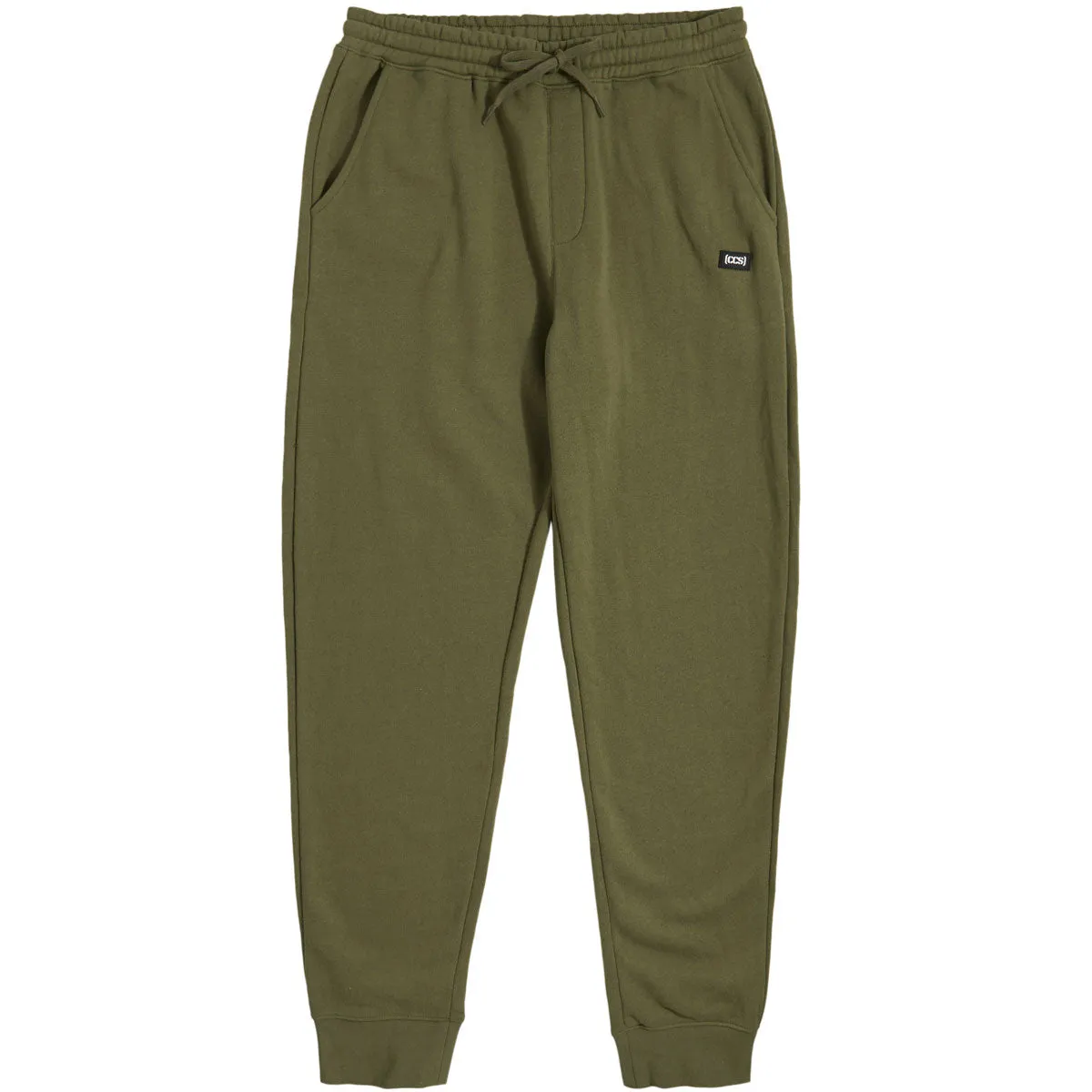 CCS Logo Rubber Patch Sweat Pants - Army Green