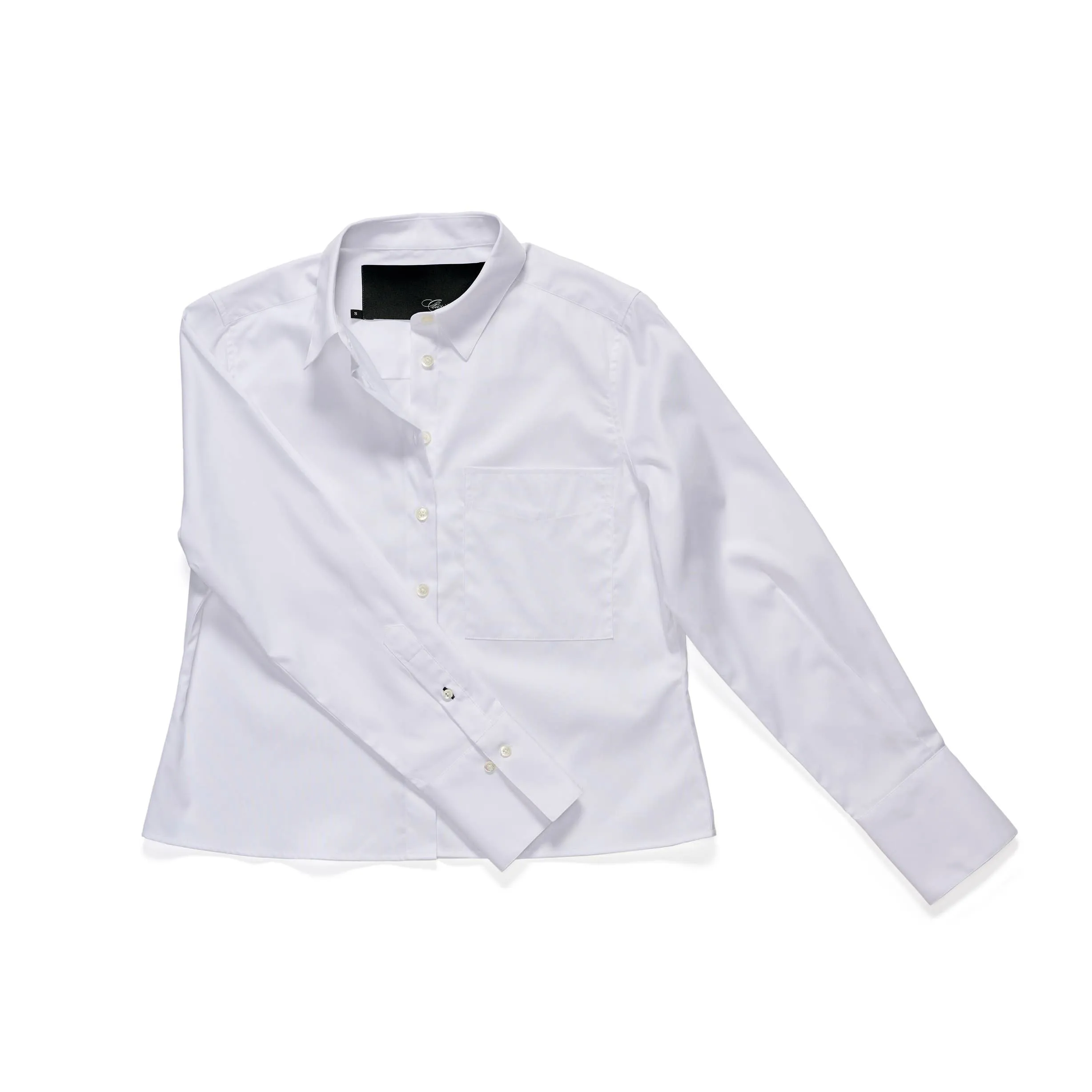 Claridge   King - The Crop in Crisp White: XS
