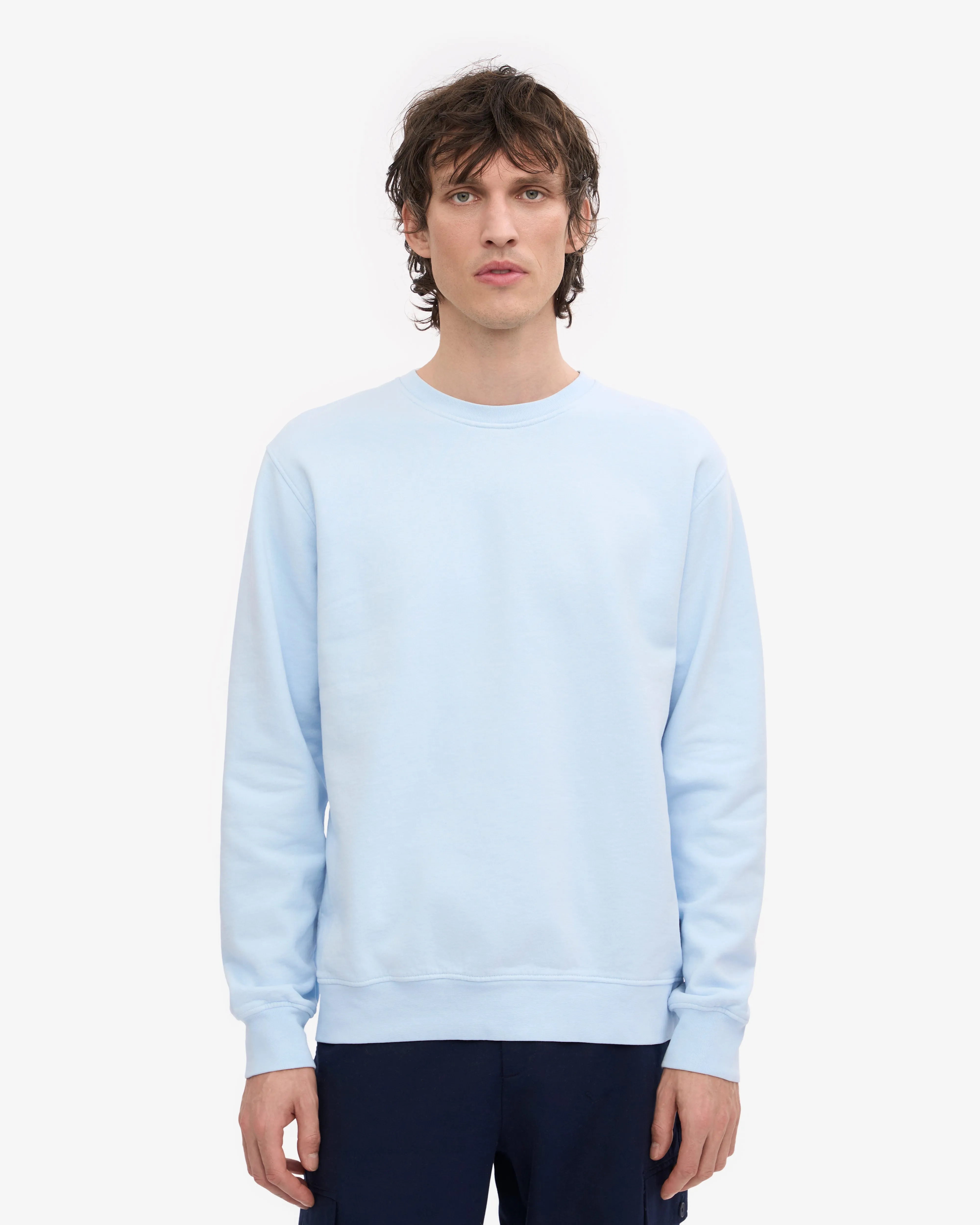 Classic Organic Crew - Polar Blue