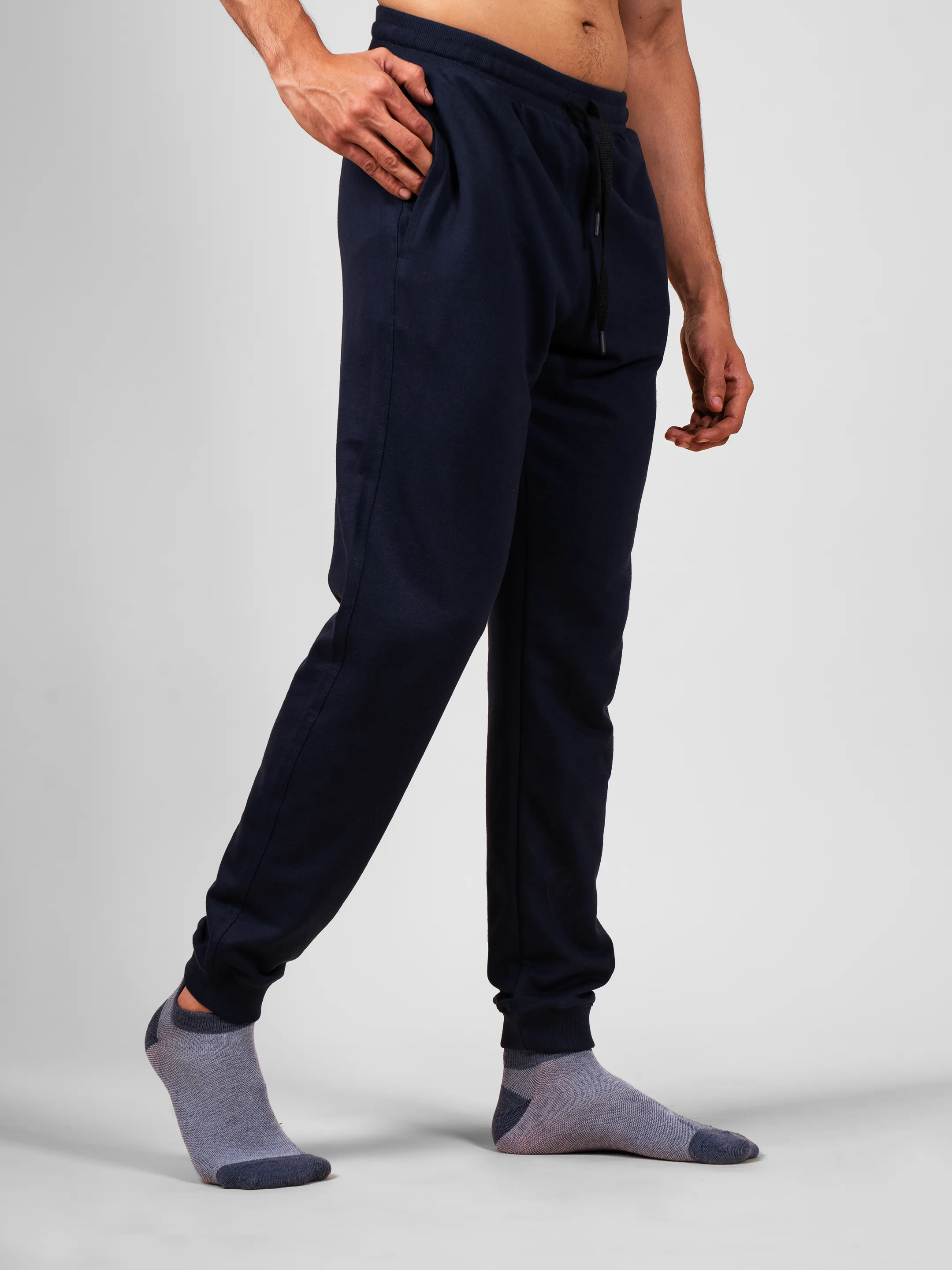 Classic Regular Navy Joggers | FabDone