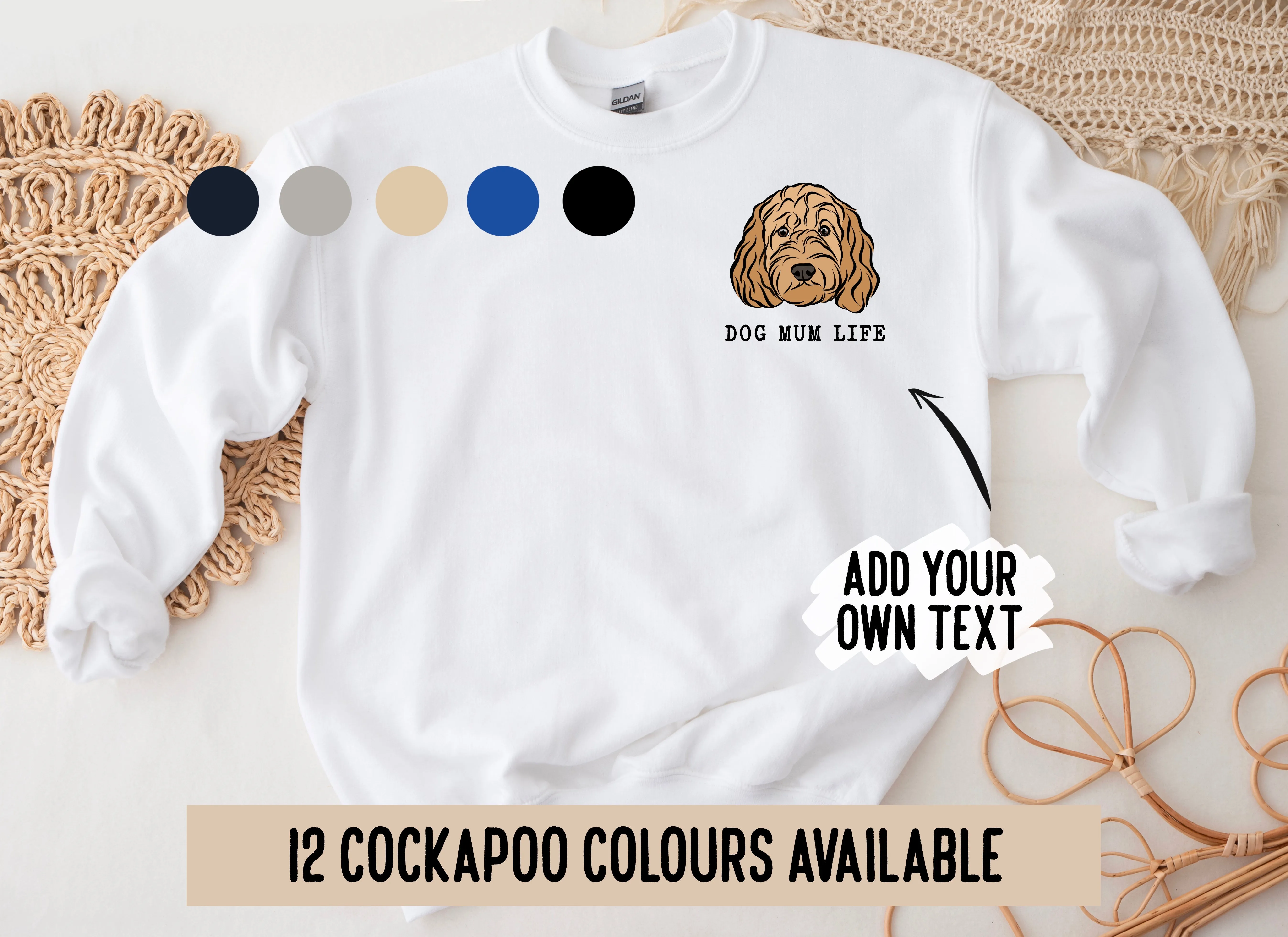Cockapoo Print Sweatshirt