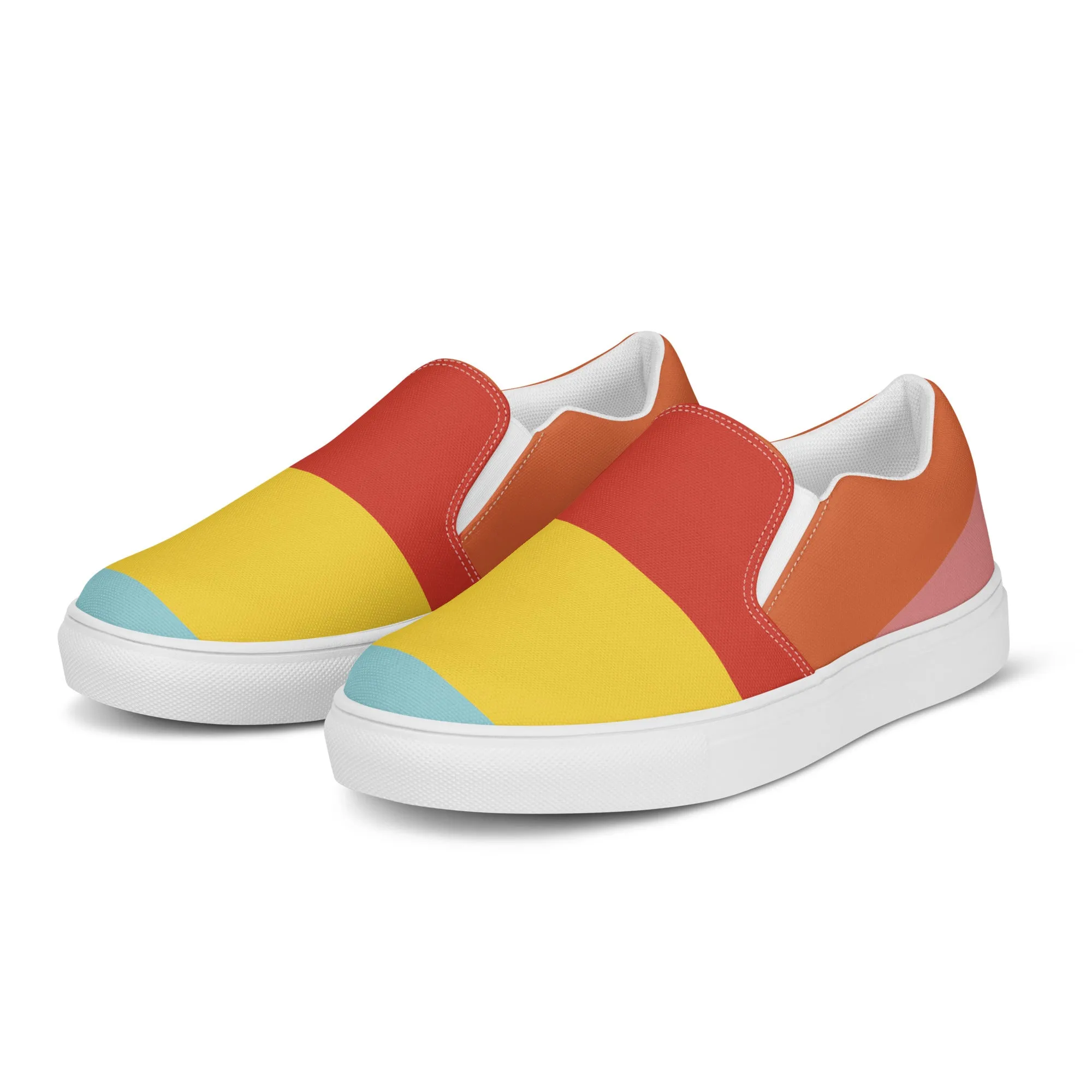 COLORFUL Men’s Slip-On Canvas Shoes