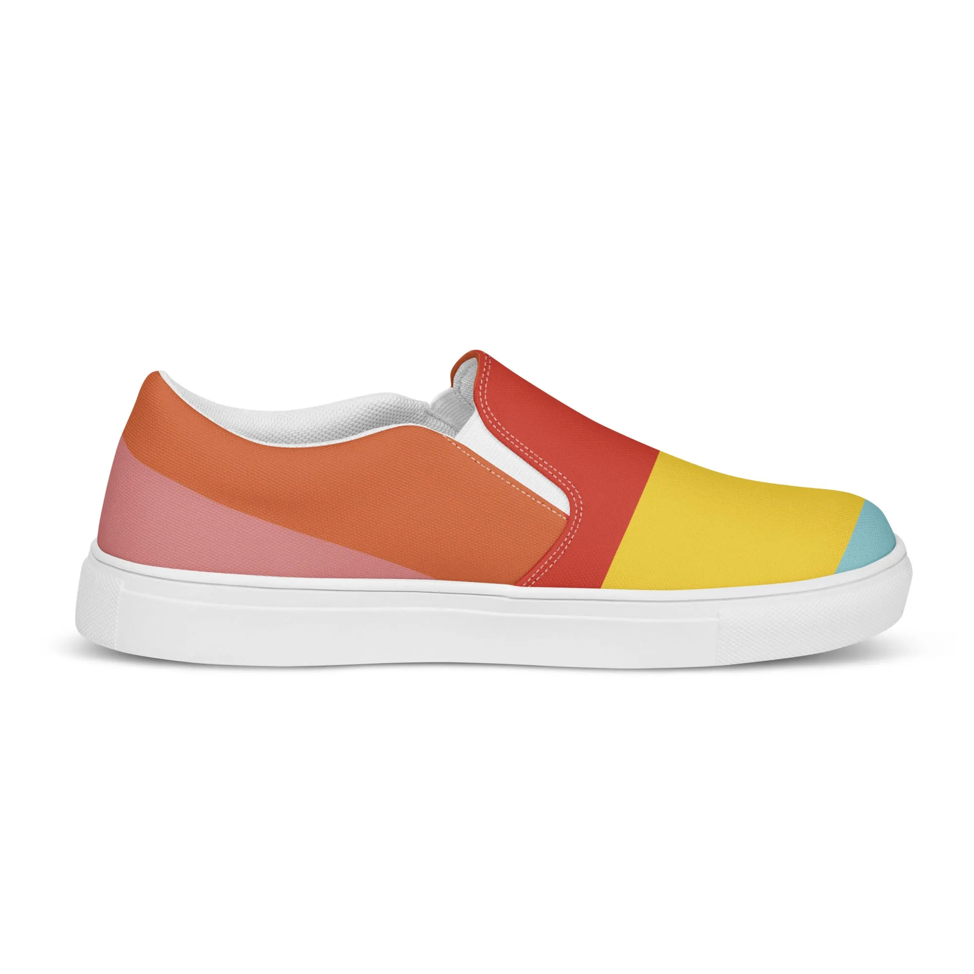 COLORFUL Men’s Slip-On Canvas Shoes