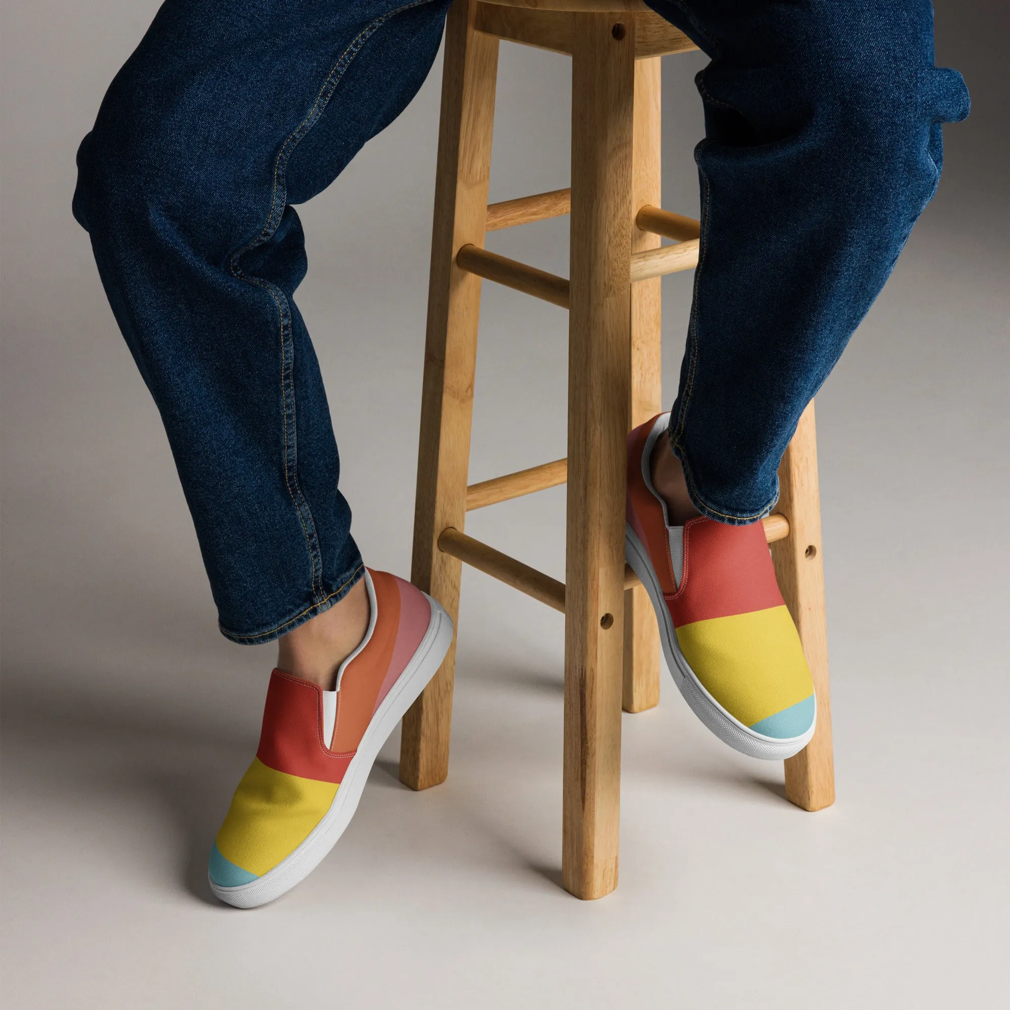 COLORFUL Men’s Slip-On Canvas Shoes