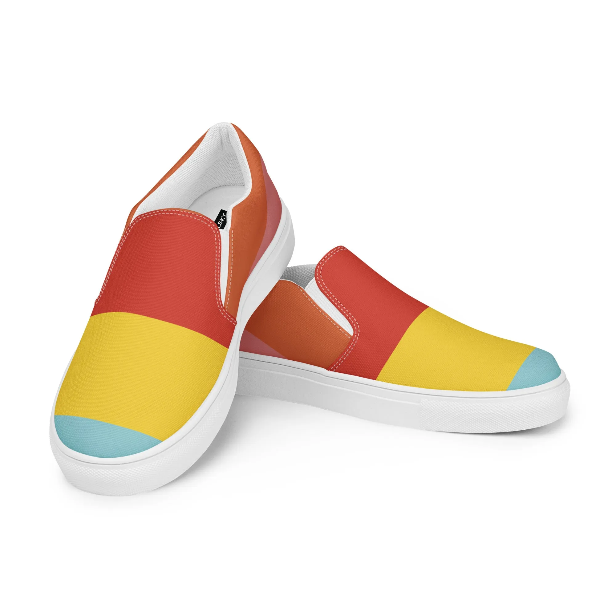 COLORFUL Men’s Slip-On Canvas Shoes