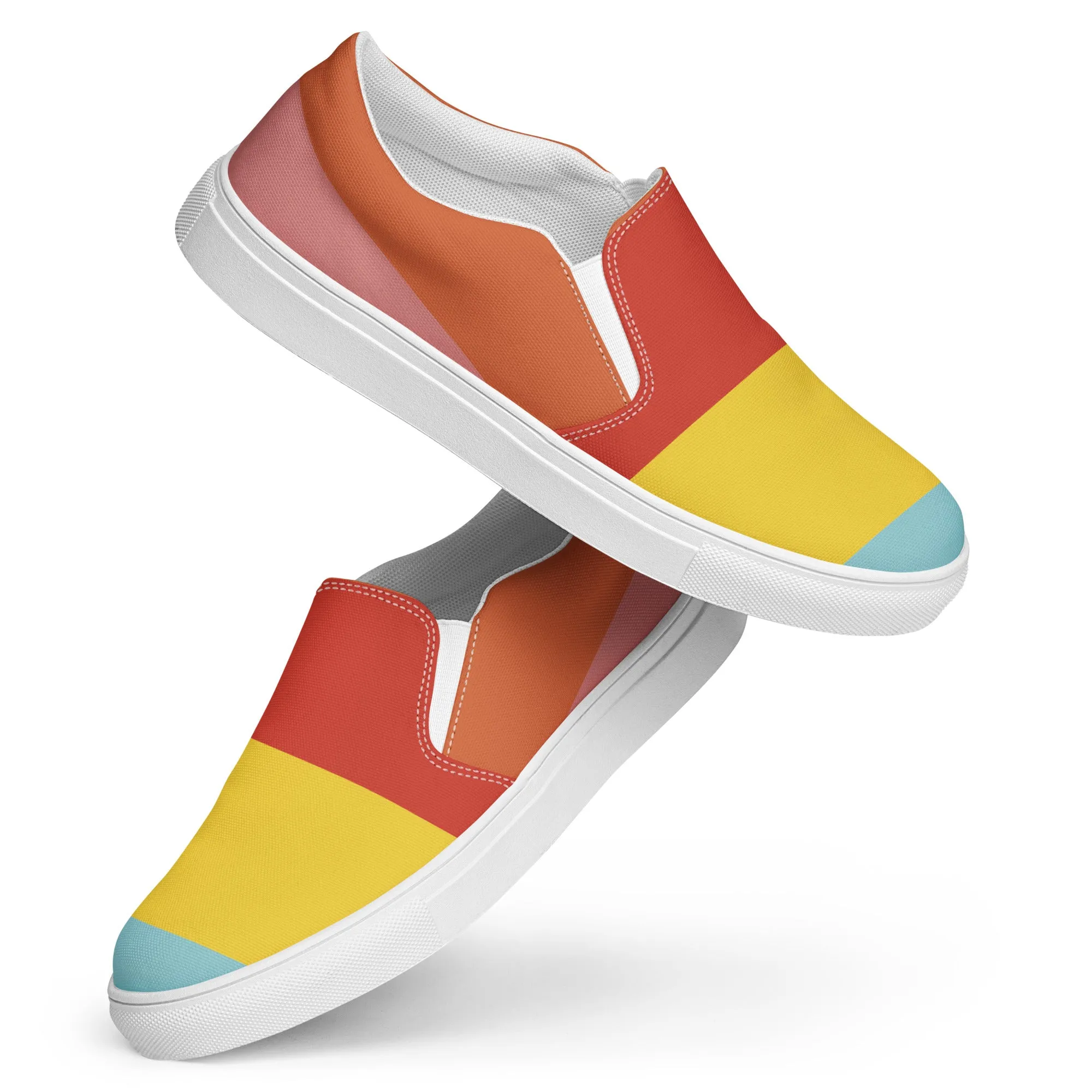 COLORFUL Men’s Slip-On Canvas Shoes